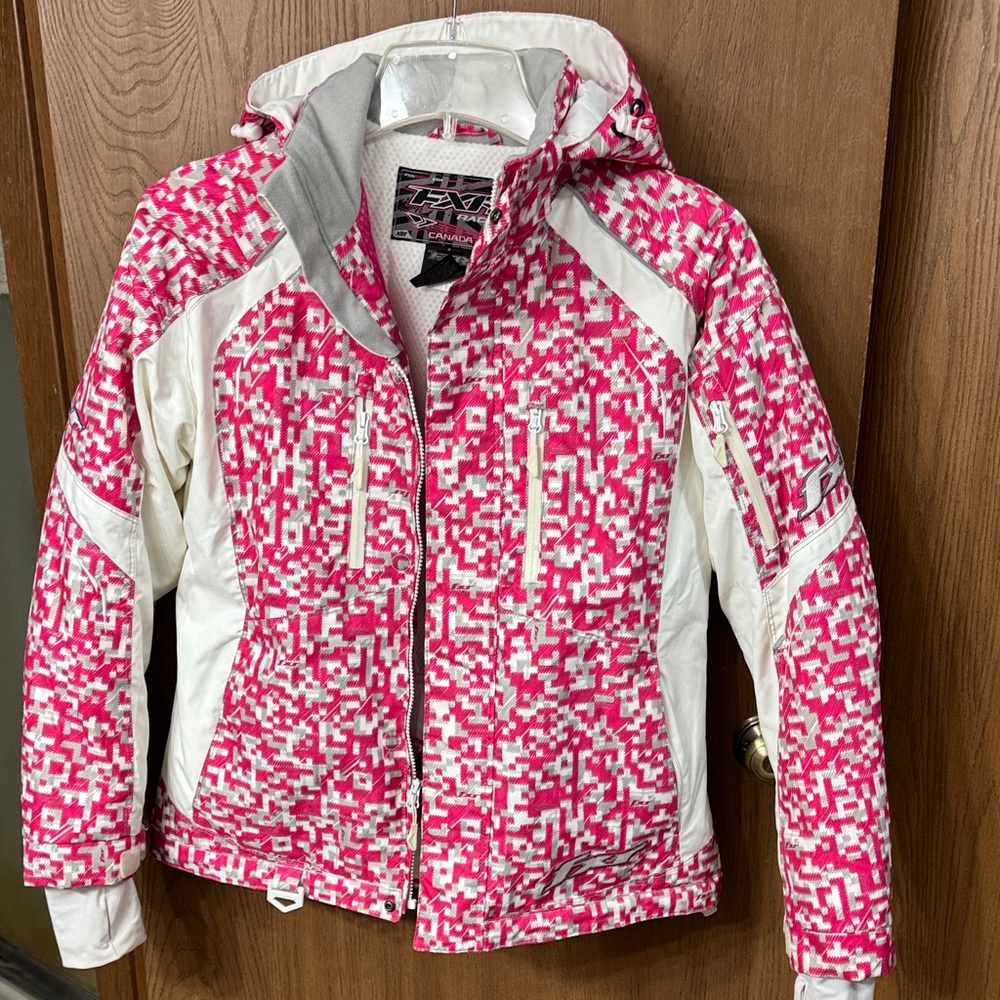 FXR Women’s Fresh Jacket Pink and White Jacket